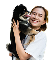 TCM - Female with Happy Dog